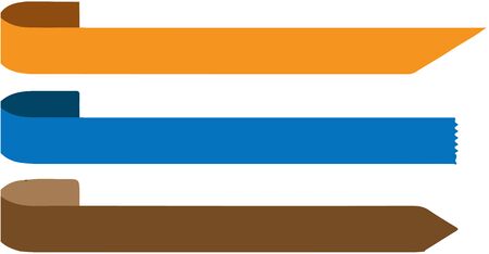 ribbon icon on white backgroundのイラスト素材