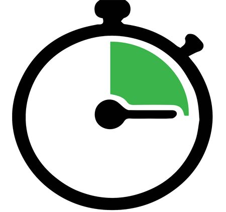 clock icon on white backgroundのイラスト素材