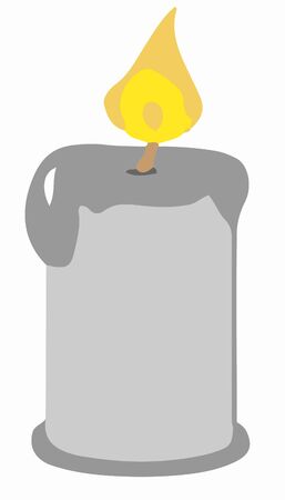 candle icon on white backgroundのイラスト素材