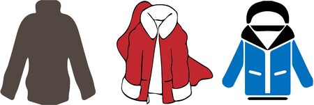 coat icon on white backgroundのイラスト素材