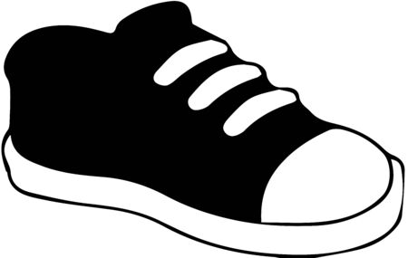 Shoes on a white backgroundのイラスト素材