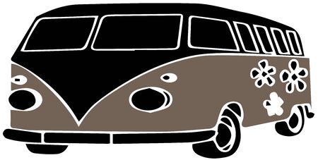 bus icon on white backgroundのイラスト素材
