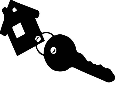 key icon on white backgroundのイラスト素材