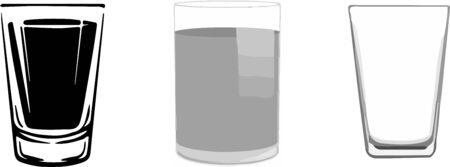 water glass icon on white backgroundのイラスト素材