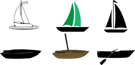 ship icon on white backgroundのイラスト素材