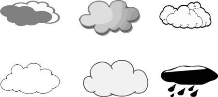 cloud icon on white backgroundのイラスト素材