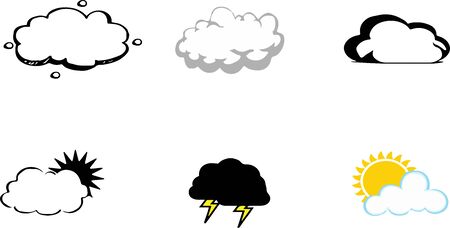 cloud icon on white backgroundのイラスト素材