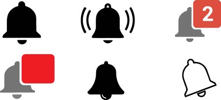 Notification icon on white background