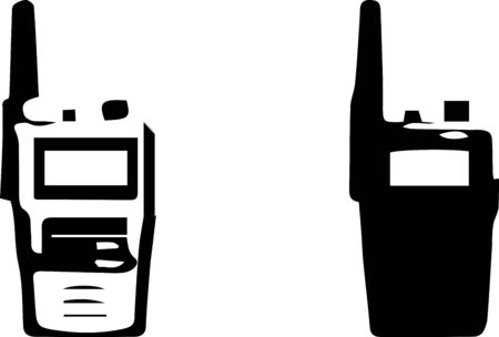 Walkie-talkie icon on white backgroundのイラスト素材