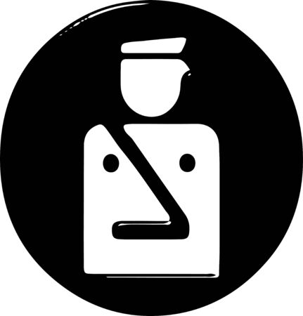 security icon on white backgroundのイラスト素材