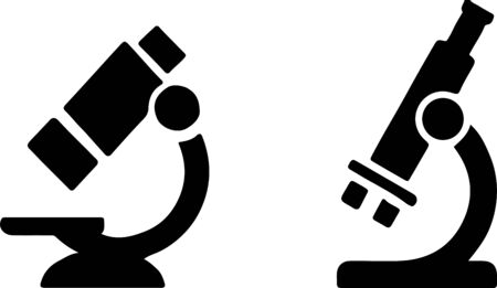 microscope icon on white backgroundのイラスト素材