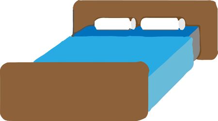 bed icon on white backgroundのイラスト素材