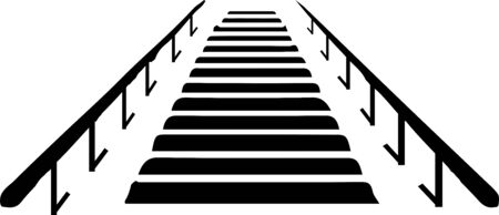 bridge icon on white backgroundのイラスト素材