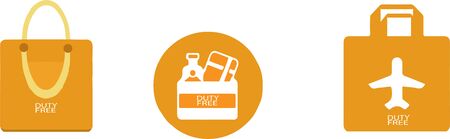 duty free icon isolated on backgroundのイラスト素材