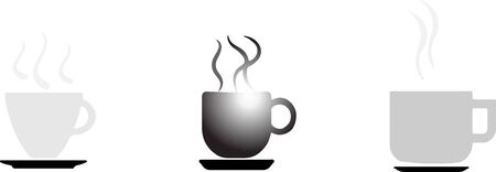 coffee icon isolated on backgroundのイラスト素材