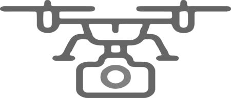 drone icon on white backgroundのイラスト素材