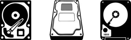 harddisk icon on white background