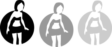 slim icon illustration isolated vectorのイラスト素材