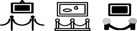 exhibition icon on white background