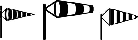 wind sock vector illustration isolated on backgroundのイラスト素材