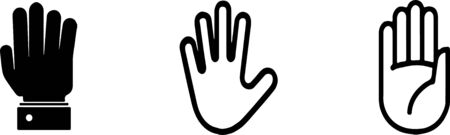 stop vector illustration isolated on backgroundのイラスト素材