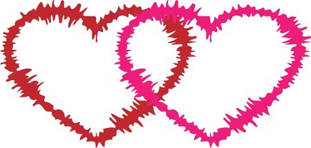 heart icon isolated on white backgroundのイラスト素材