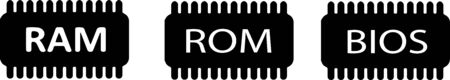 Ram computer vector isolated on background