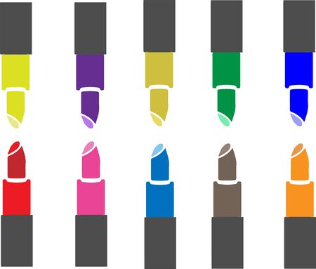 cosmetics icon isolated on white backgroundのイラスト素材