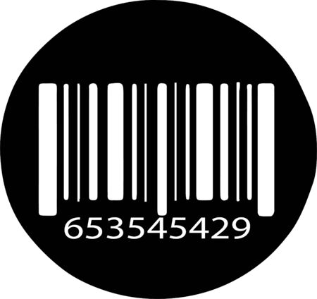 bar code icon isolated on backgroundのイラスト素材