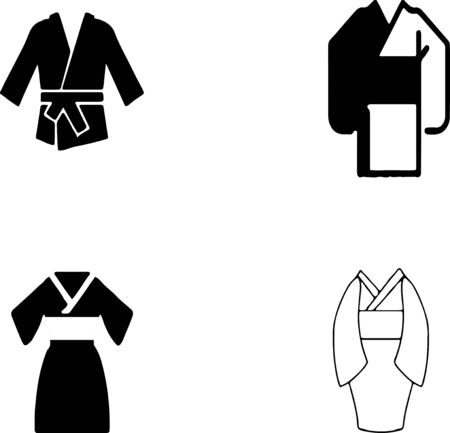 Kimono icon isolated on white backgroundのイラスト素材