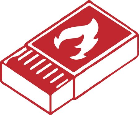 match icon isolated on white backgroundのイラスト素材