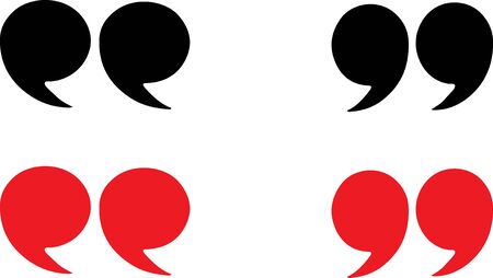 quote sign icon isolated on white backgroundのイラスト素材