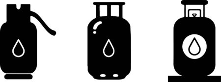 gas tank icon isolated on backgroundのイラスト素材