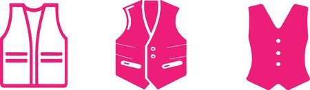 waistcoat icon isolated on backgroundのイラスト素材