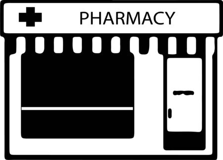pharmacy icon isolated on white backgroundのイラスト素材