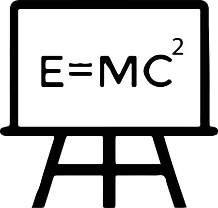mathematic icon isolated on background