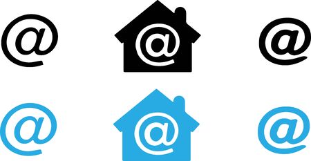 at sign icon isolated on backgroundのイラスト素材