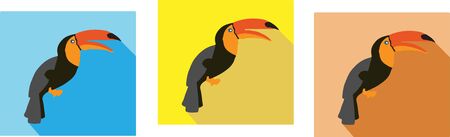 hornbill icon isolated on backgroundのイラスト素材