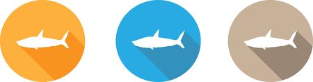 shark icon isolated on backgroundのイラスト素材