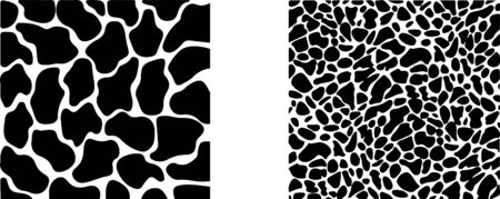 giraffe skin vector illustration on white backgroundのイラスト素材