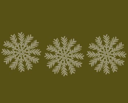 beautiful snowflakes on winter,color background