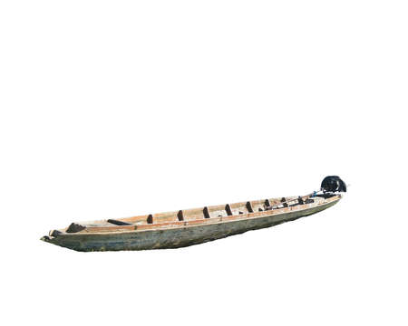 fishing boat isolated on white background