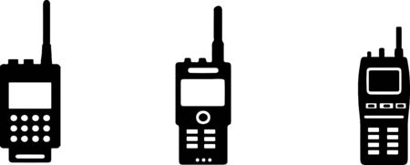 Portable radio icon isolated on backgroundのイラスト素材