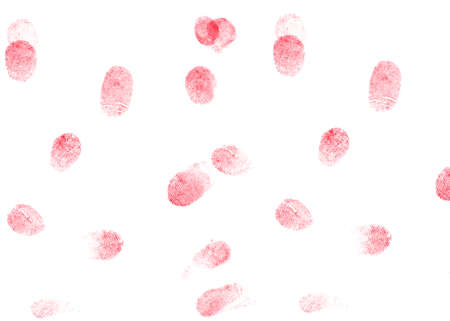 finger print illustration on white backgroundの写真素材
