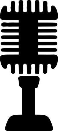 microphone icon isolated on backgroundのイラスト素材