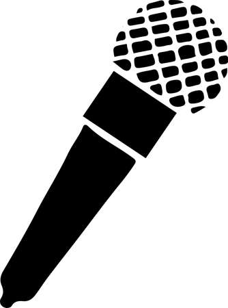 microphone icon isolated on backgroundのイラスト素材