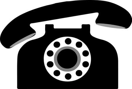 telephone vector isolated on backgroundのイラスト素材