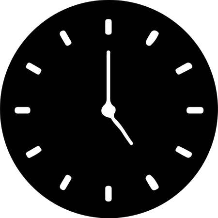 time icon isolated on backgroundのイラスト素材