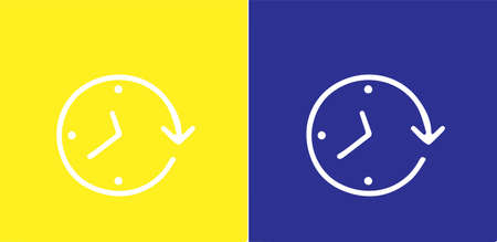 time icon isolated on background