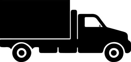 truck icon isolated on white backgroundのイラスト素材